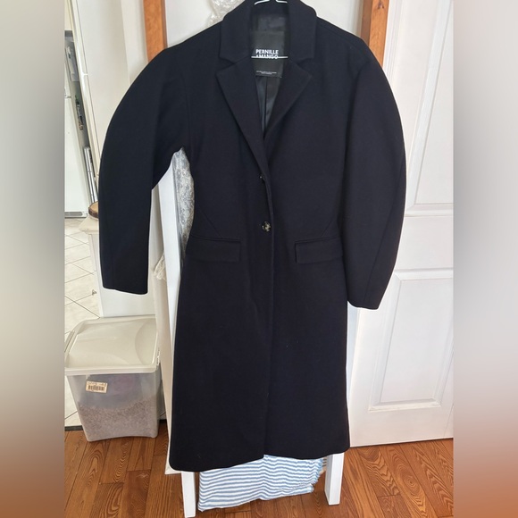 Mango x Pernille Navy Wool Coat, Small - Picture 6 of 8